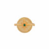 MEDALLION COMPASS RING, EMERALD - Image 2