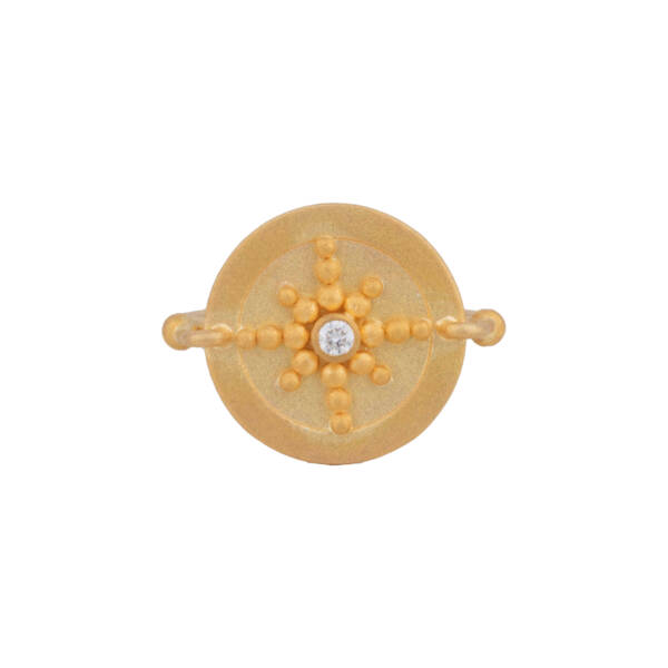 MEDALLION COMPASS RING, DIAMOND - Image 2