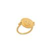 MEDALLION CRESCENT AND STARS RING, DIAMOND