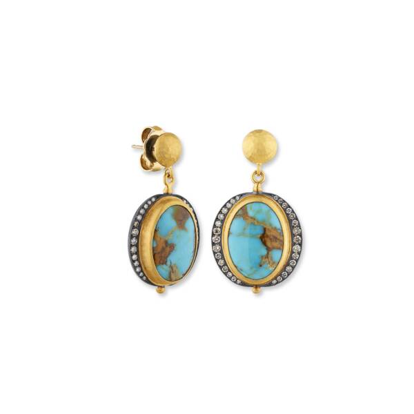 MY WORLD ROYSTON TURQUOISE EARRINGS
