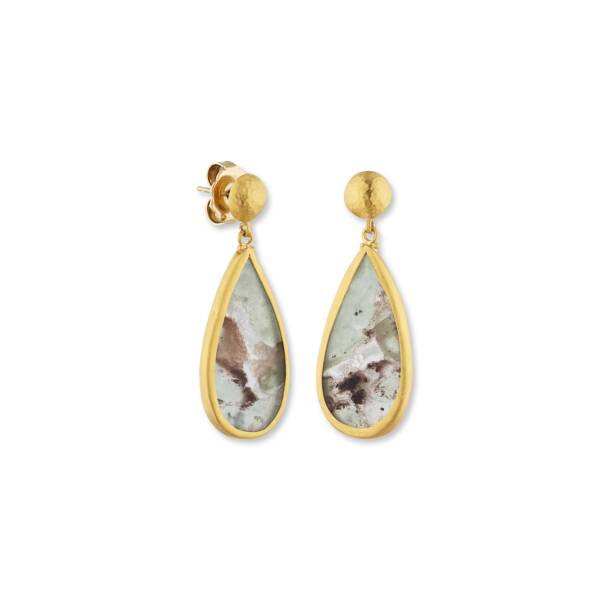 MY WORLD PEAR SHAPE AQUAPRASE EARRINGS