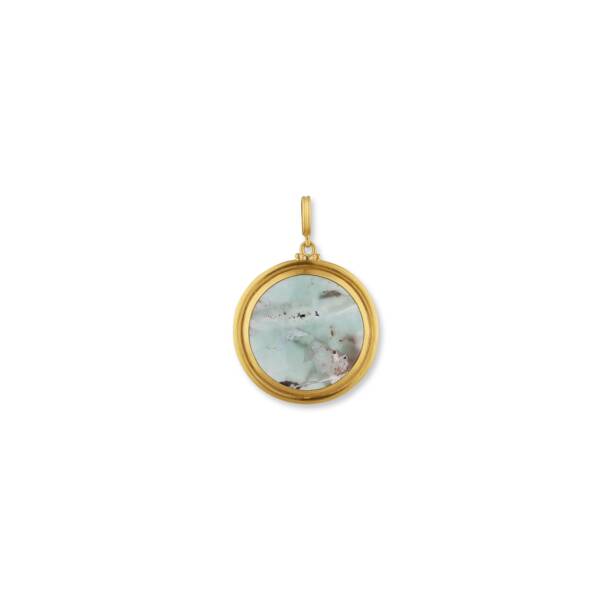 MY WORLD ROUND AQUAPRASE NECKLACE