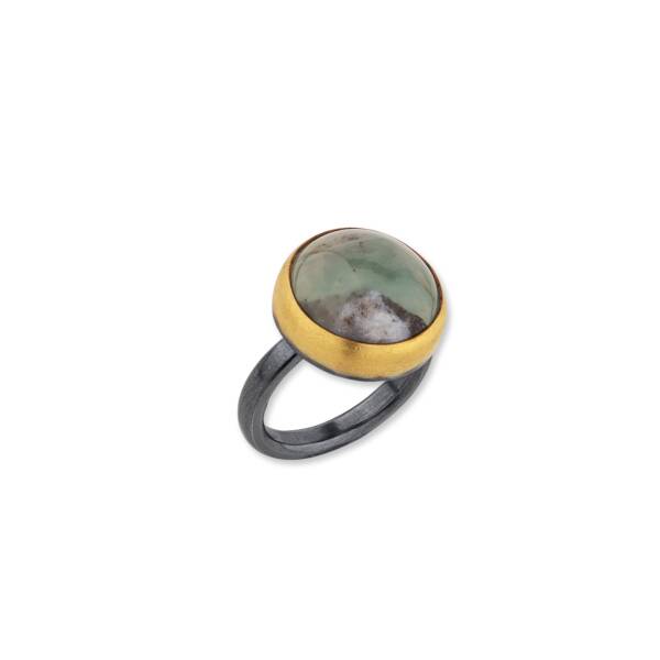MY WORLD ROUND AQUAPRASE RING