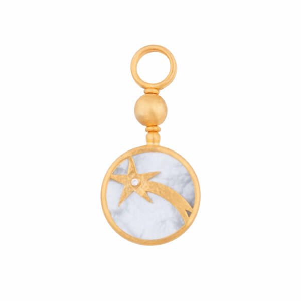 REVERSE LAPIS&MOP ROTATING  PENDANT - Image 2