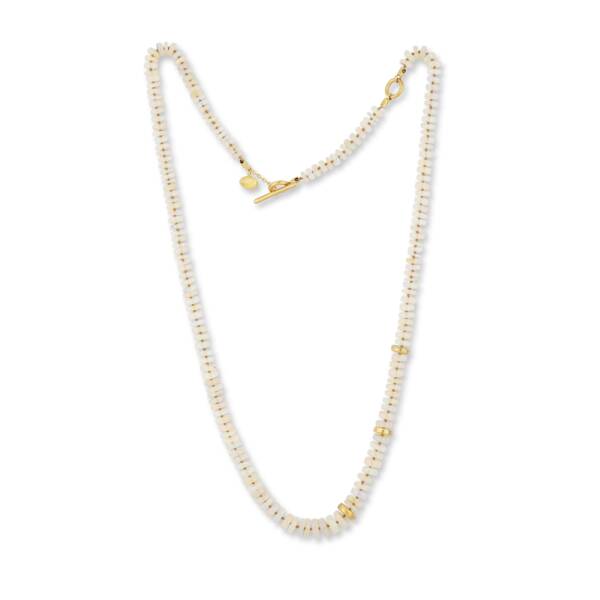SARAH 27.5" WHITE OPAL NECKLACE - Image 2