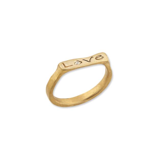 22K GOLD STOCKTON "LOVE" RING