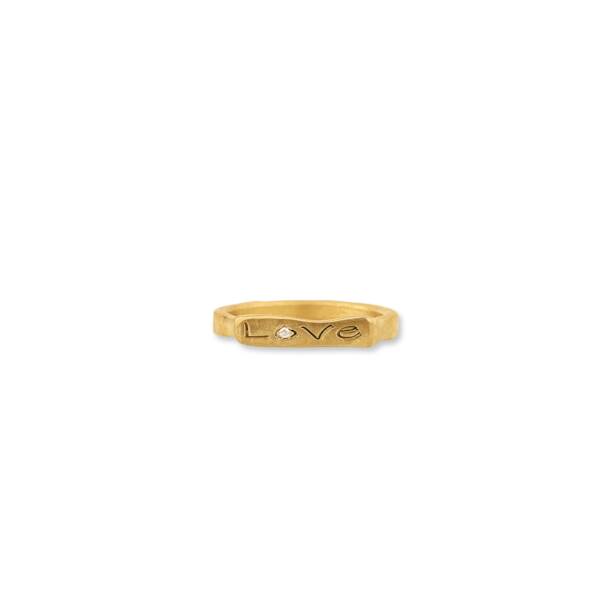 22K GOLD STOCKTON "LOVE" RING - Image 2