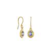 SUN CORNFLOWER SAPPHIRE EARRINGS