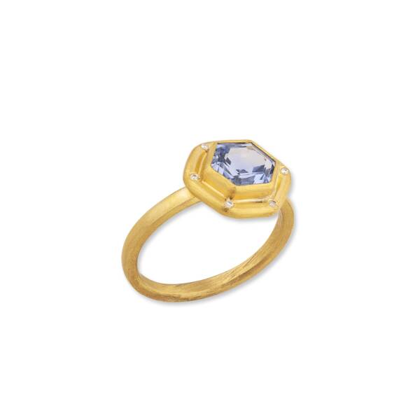 SUN CORNFLOWER BLUE SAPPHIRE RING