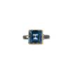THAMES LONDON BLUE TOPAZ RING W/DIAMOND - Image 2