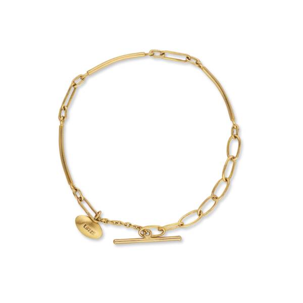 TWIGA HANDMADE 22K 7.5" CHAIN BRACELET