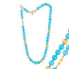 SARAH SLEEPING BEAUTY TQ BEAD NECKLACE