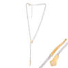 SNAKE LARIAT NECKLACE