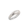 BOOGIE LINE SILVER RING W/DIA