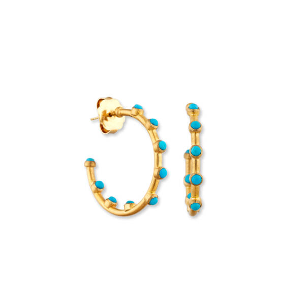 DIMA 2.5MM TURQUOISE HOOPS