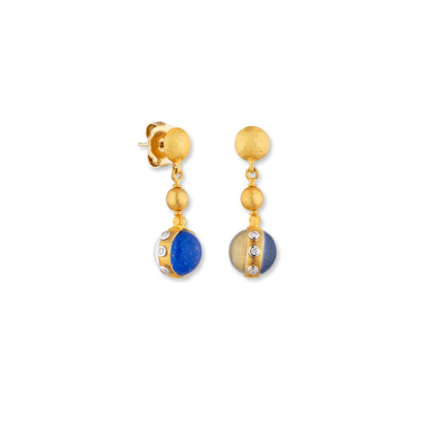 DAY-N-NIGHT 10MM TRIPLET EARRINGS