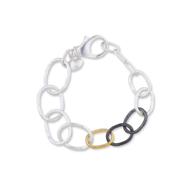 GRADUATED OVAL LINKS BRACELET