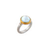 KAMI BLUE TOPAZ DOUBLET RING