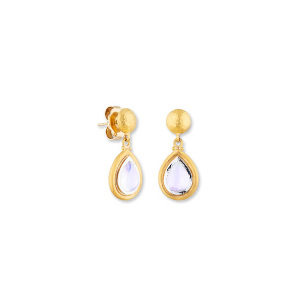 MOONDANCE PEAR SHAPE MOONSTONE EARRINGS