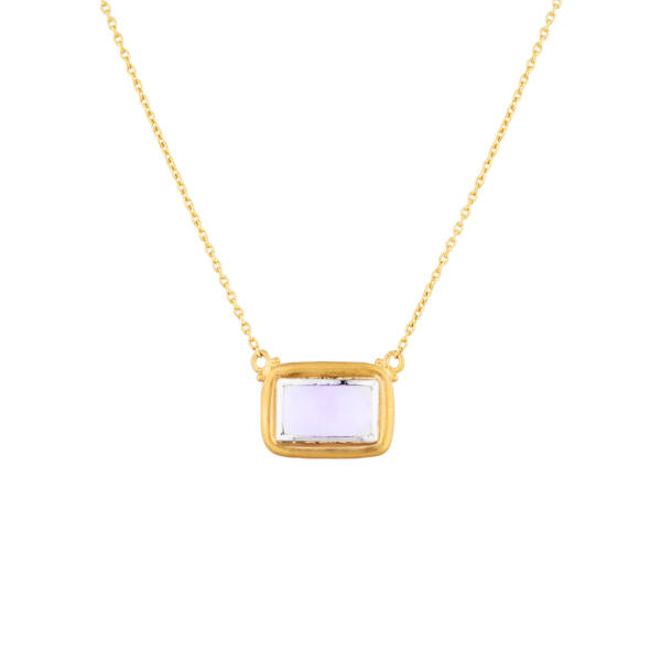 MOONDANCE  RECT. MOONSTONE NECKLACE