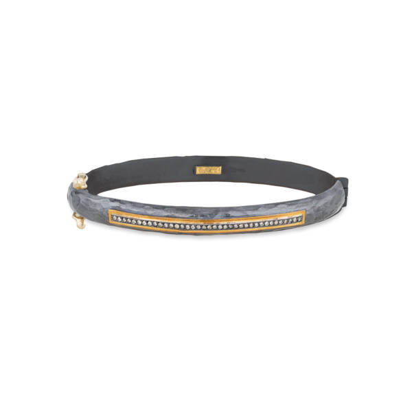 STOCKHOLM DIAMOND BAR -hinged cuff
