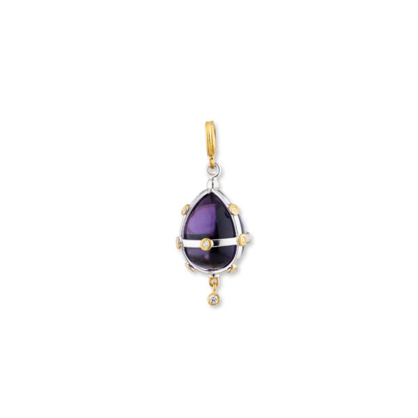 CAGED AMETHYST PENDANT