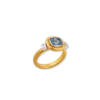 DECO BLUE GRAY SPINEL RING
