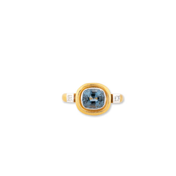 DECO BLUE GRAY SPINEL RING - Image 2