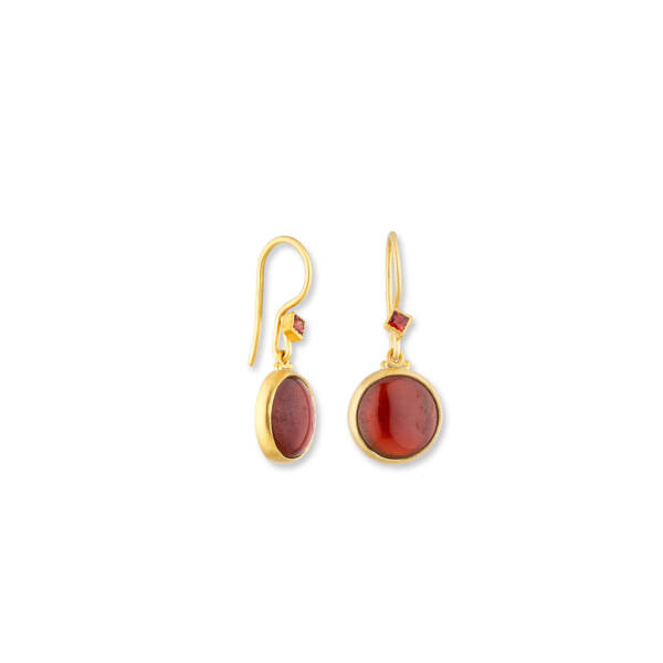 MARA GARNET EARRINGS