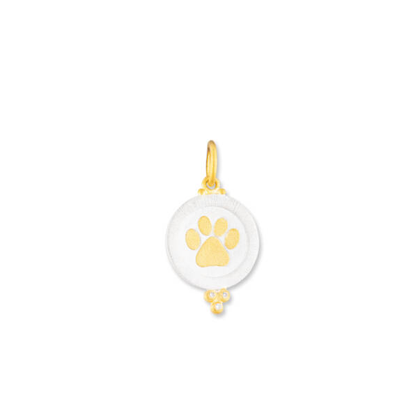 PAW PRINT MEDALLION W/DIA