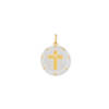 CROSS MEDALION W/DIAMONDS