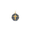 CROSS MEDALION W/DIAMONDS