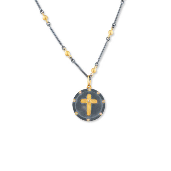 CROSS MEDALION W/DIAMONDS - Image 2
