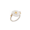 MEDALLION COMPASS RING, DIAMOND