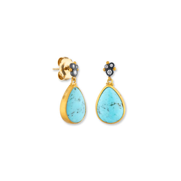 MY WORLD KINGMAN TURQUOISE EARRINGS