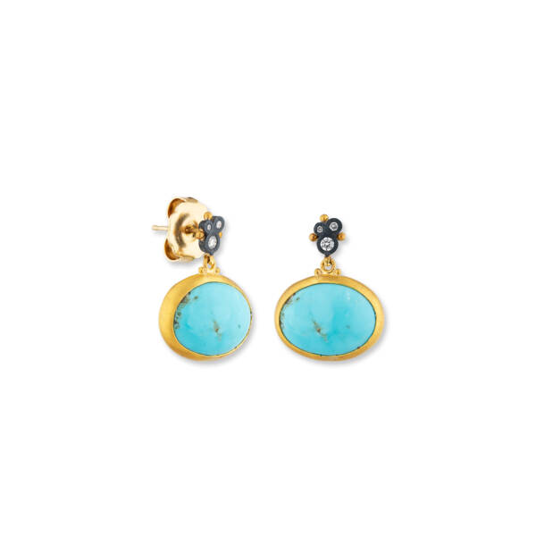 MY WORLD KINGMAN TURQUOISE EARRINGS