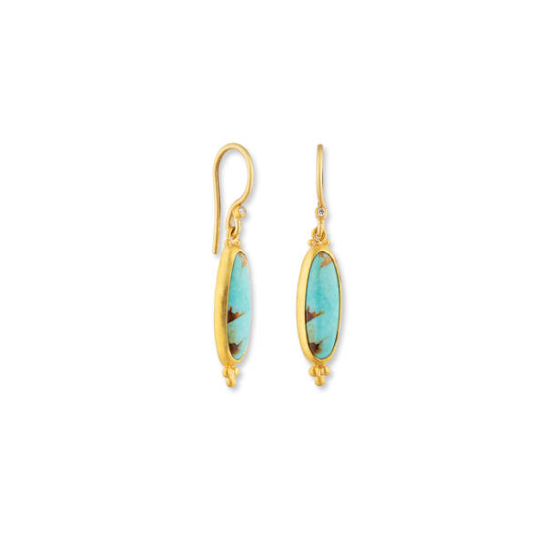 MY WORLD KINGMAN TURQUOISE EARRINGS