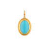 SLOANE OVAL TURQUOISE PENDANT