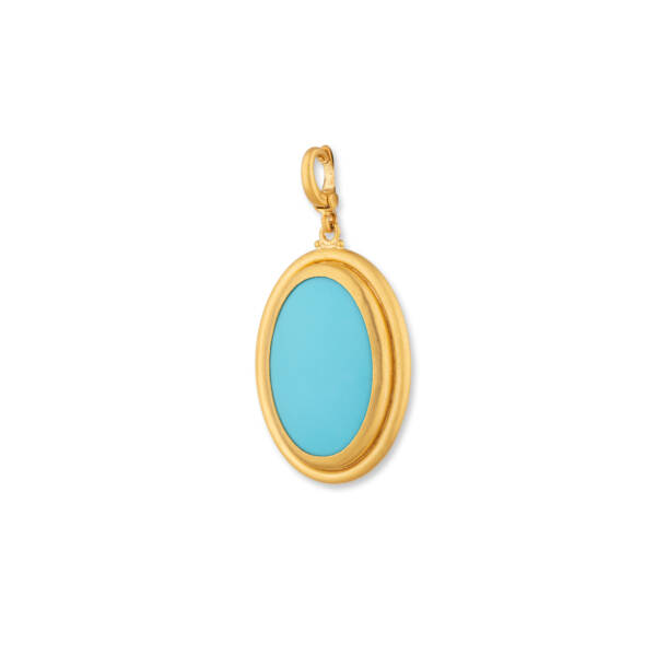 SLOANE OVAL TURQUOISE PENDANT - Image 2