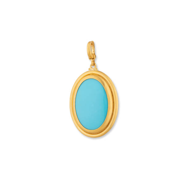 SLOANE OVAL TURQUOISE PENDANT - Image 3