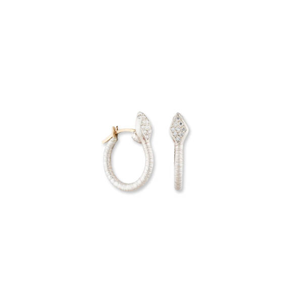SNAKE HOOP EARRINGS