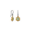 EMERALD HEX NUT EARRINGS