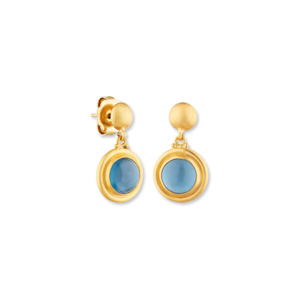 JELLYBONBON LONDON BLUE TOPAZ STUDS