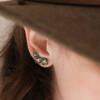 BUTTERCUP GOLD& OXIDIZED DIAMOND EARCLIMBERS - Image 2