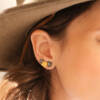 BUTTERCUP GOLD&OXI  DIAMOND EARCLIMBERS - Image 2