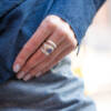 BOOGIE LINE SILVER RING - Image 4