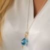 CAGED BLUE TOPAZ PENDANT - Image 3