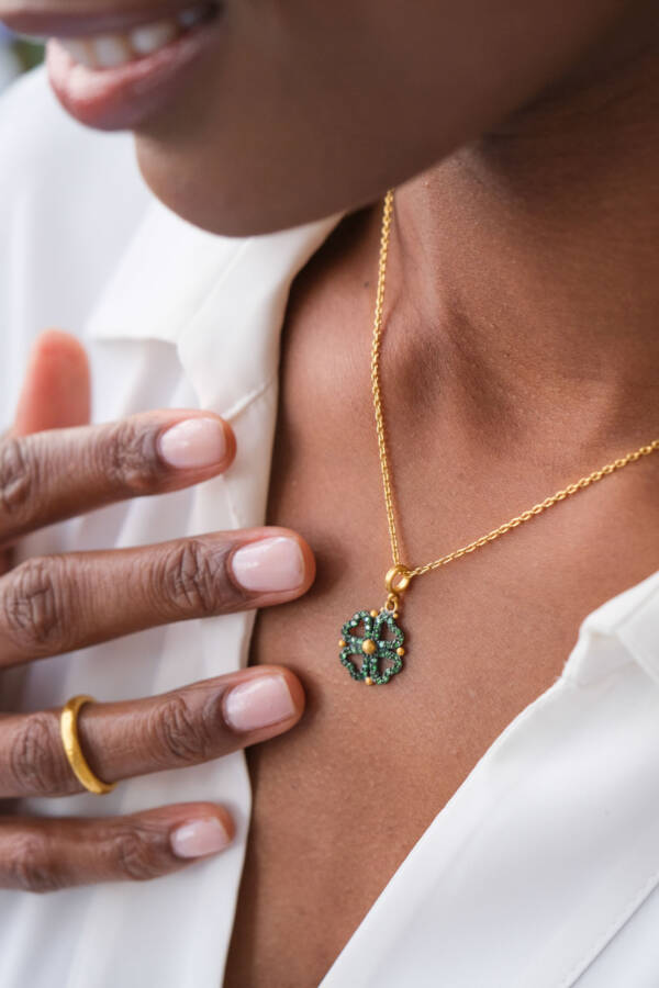 CLOVER 24K OX TSAVORITES - Image 2