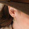 FLOWER POWER CUSHION SB TURQUOISE EARRINGS - Image 3