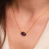 JELLYBONBON OVAL CABOCHON AMETHYST NECKLACE - Image 2